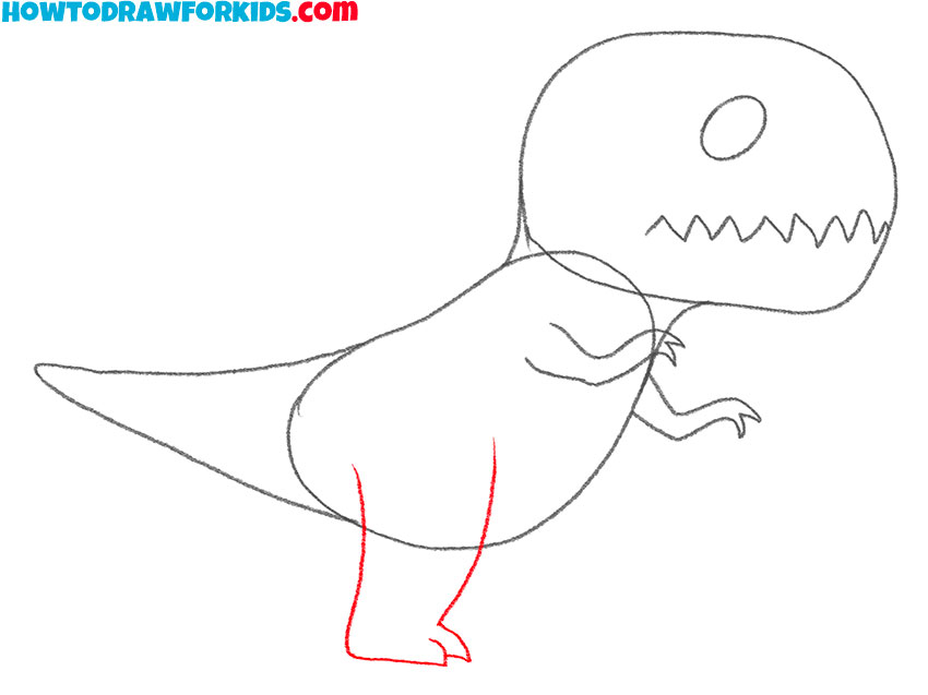 how to draw a t-rex easy for kindergarten