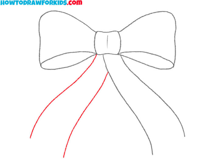 How to Draw a Christmas Bow - Easy Drawing Tutorial For Kids