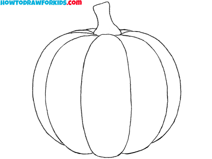 simple pumpkin drawing tutorial