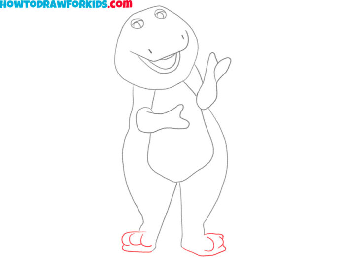 How to Draw Barney Easy Drawing Tutorial For Kids