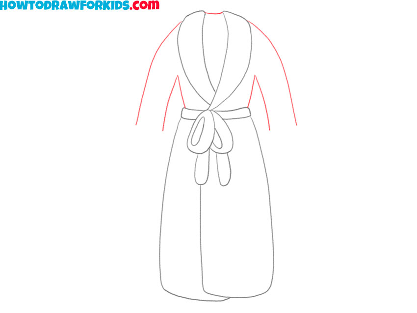 bathrobe drawing guide