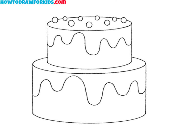How to Draw a Cake Step by Step Easy Drawing Tutorial For Kids