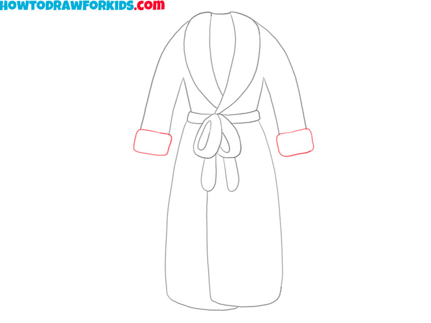 bathrobe drawing for kids