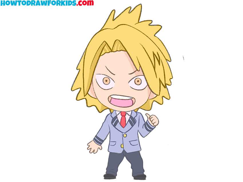 cartoon denki kaminari drawing