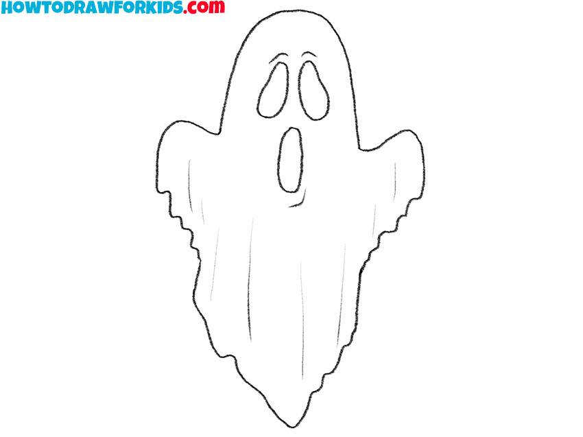 easy ghost drawing guide
