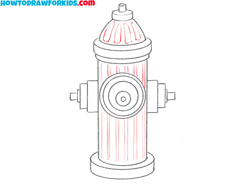 how to draw a fire hydrant for kindergarten