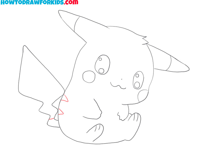 how to draw pikachu for kids