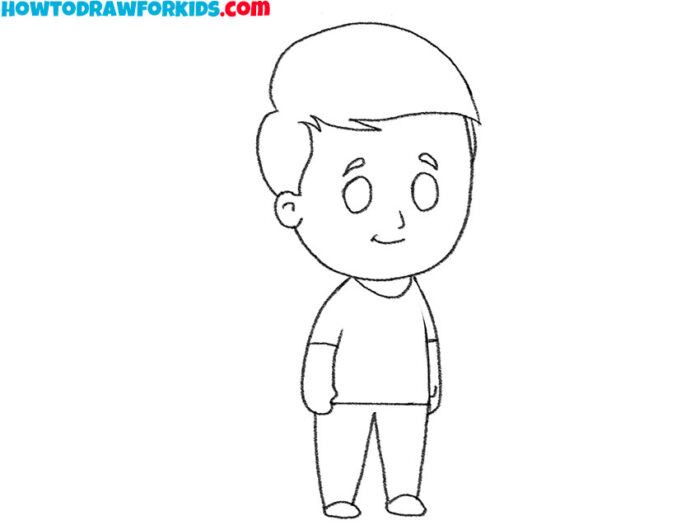 How to Draw a Standing Person - Easy Drawing Tutorial For Kids