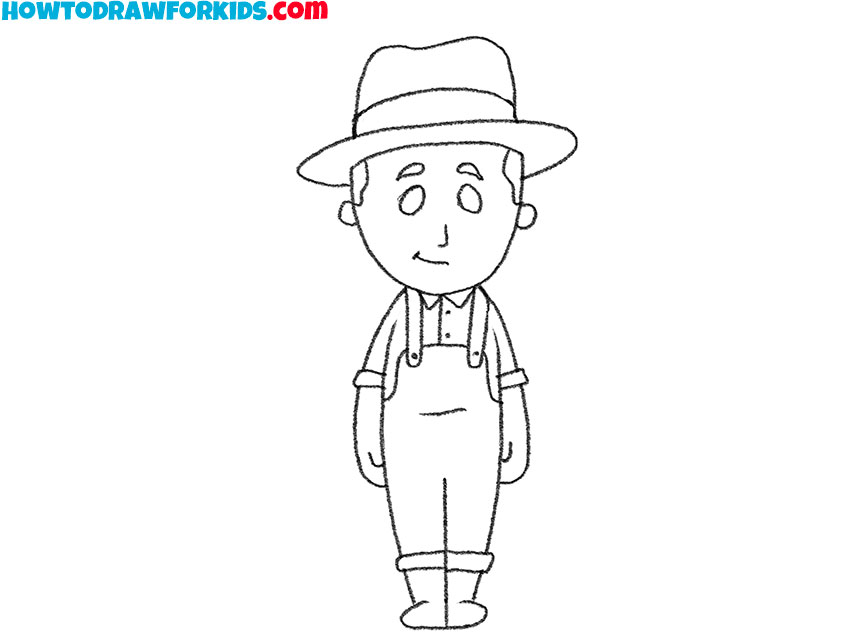 simple villager drawing
