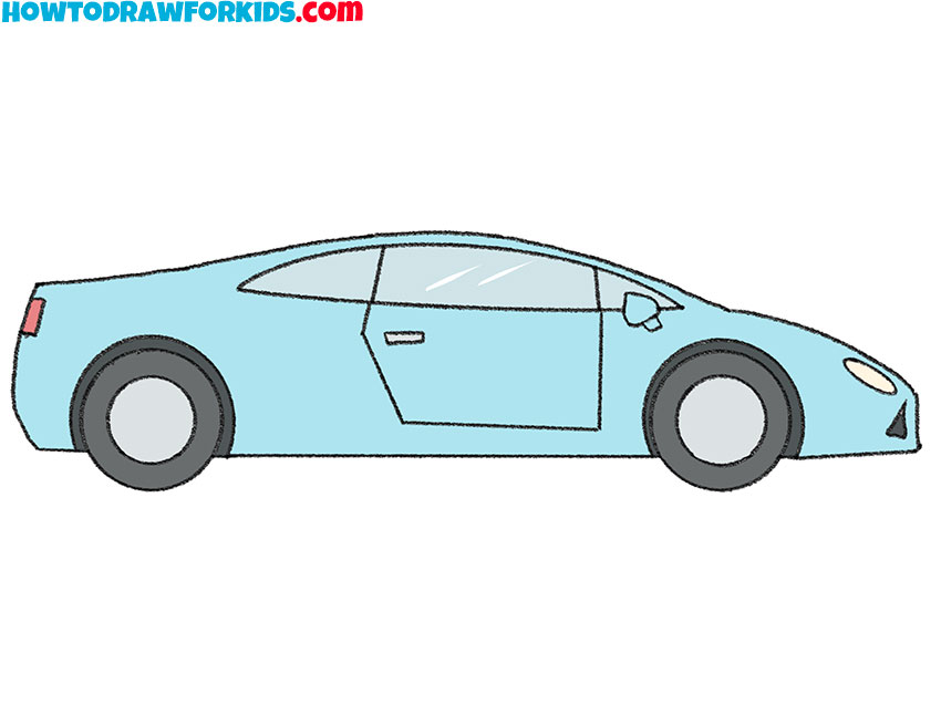 8 super car drawing guide