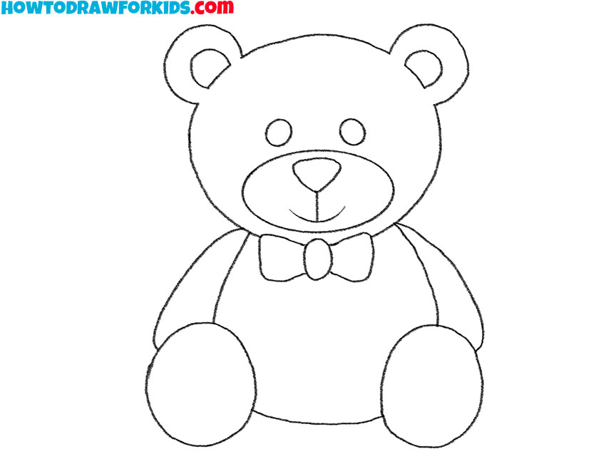 teddy bear drawing tutorial