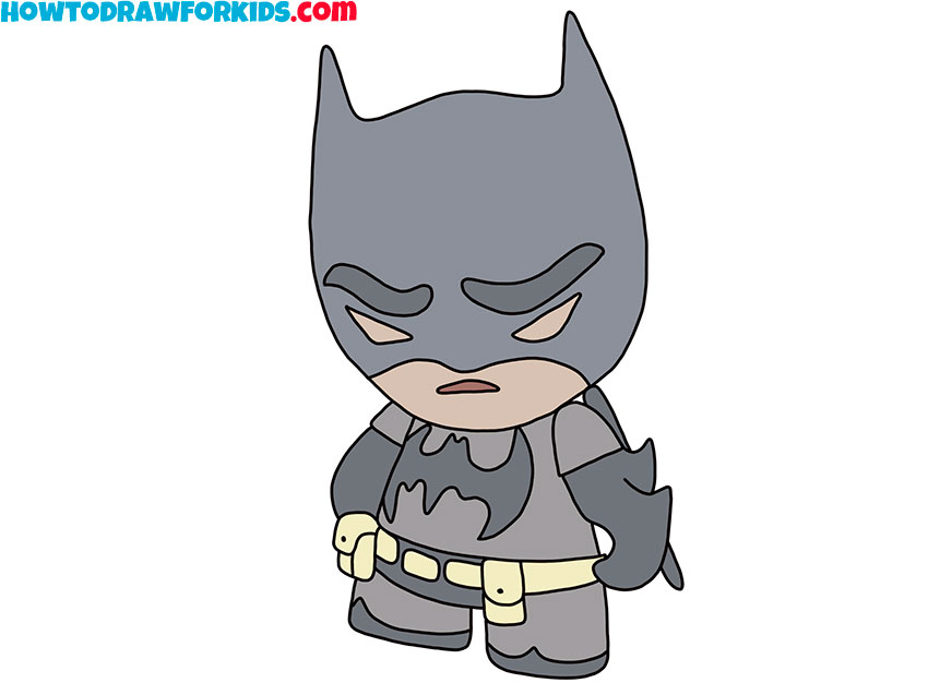 cartoon batman drawing for kindergarten