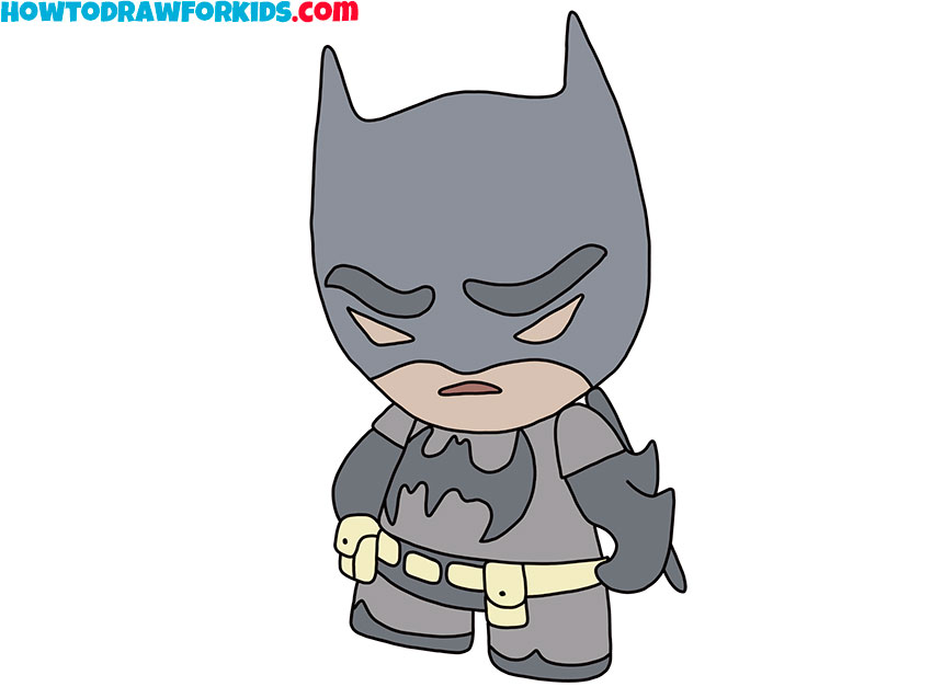 How to Draw Cartoon Batman - Easy Drawing Tutorial For Kids