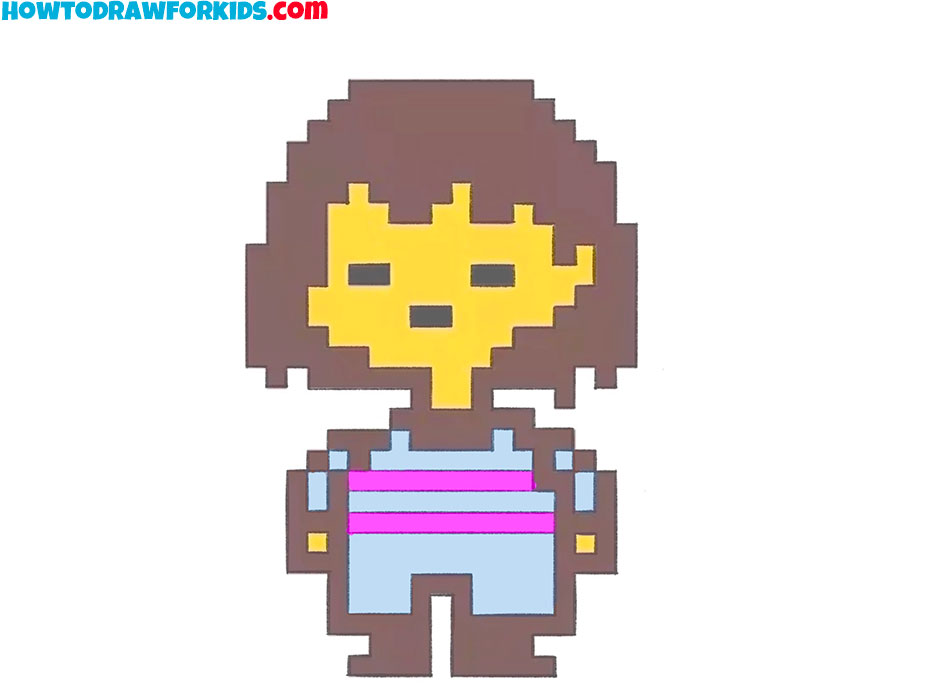 cartoon frisk drawing