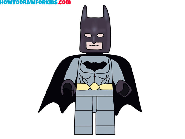 How to Draw Lego Batman Easy Drawing Tutorial For Kids