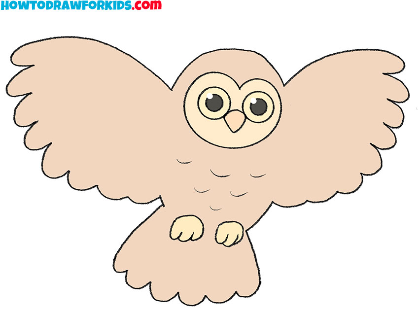 How to Draw a Cartoon Owl - Easy Drawing Tutorial For Kids