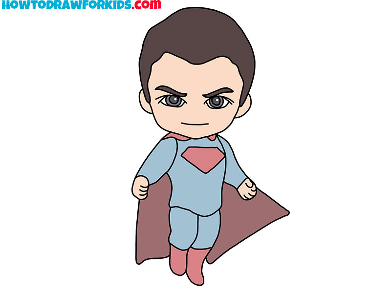 how to draw superman cute