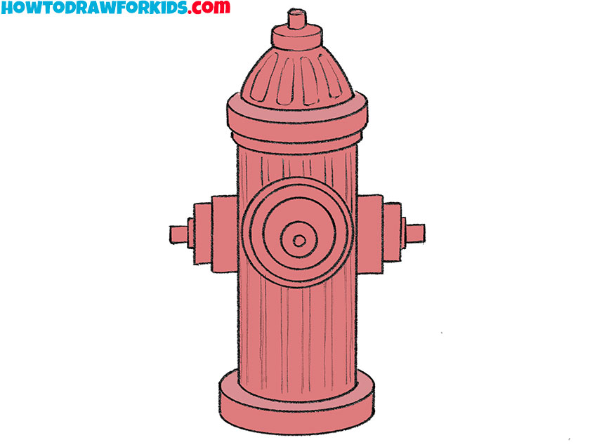 simple fire hydrant drawing