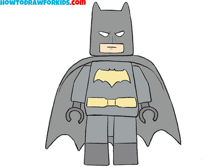 How to draw lego batman