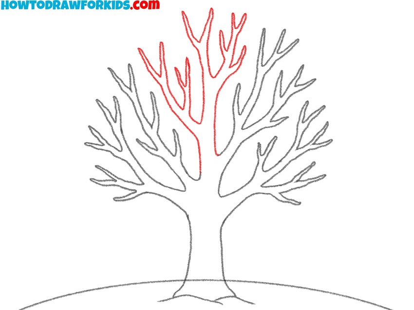 Complete the upper branches