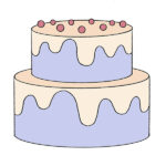 How to Draw a Cake Step by Step