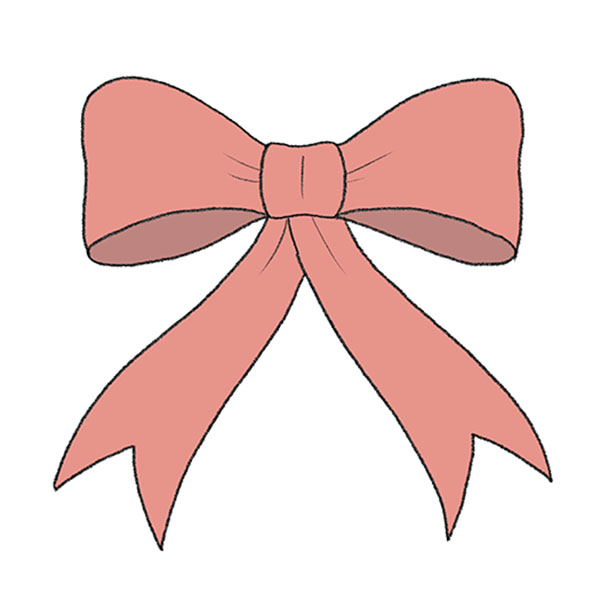 How to Draw a Christmas Bow