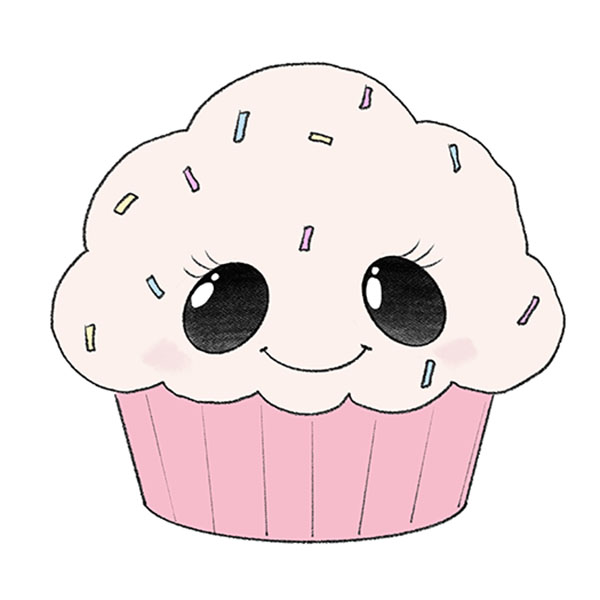 How to Draw a Cute Cupcake - Really Easy Drawing Tutorial