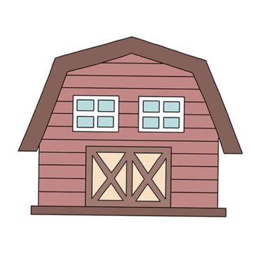 How to Draw a Farmhouse