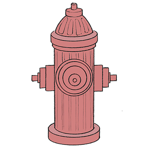 How to Draw a Fire Hydrant