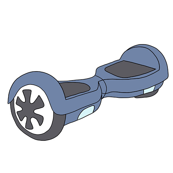 How to Draw a Hoverboard Easy Drawing Tutorial For Kids