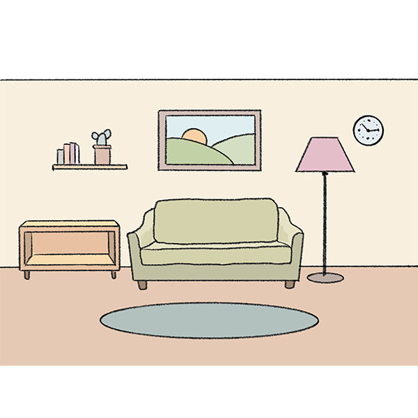 How to Draw a Living Room - Easy Drawing Tutorial For Kids