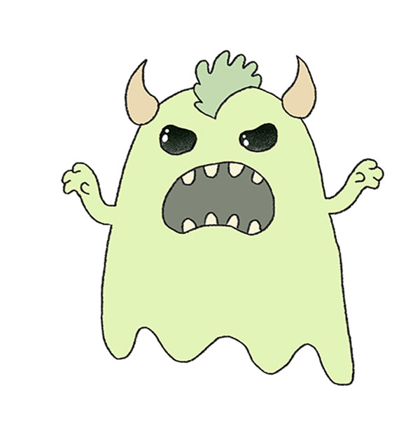 animated monsters to draw