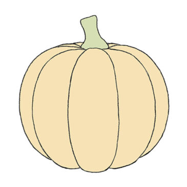 How to Draw a Simple Pumpkin