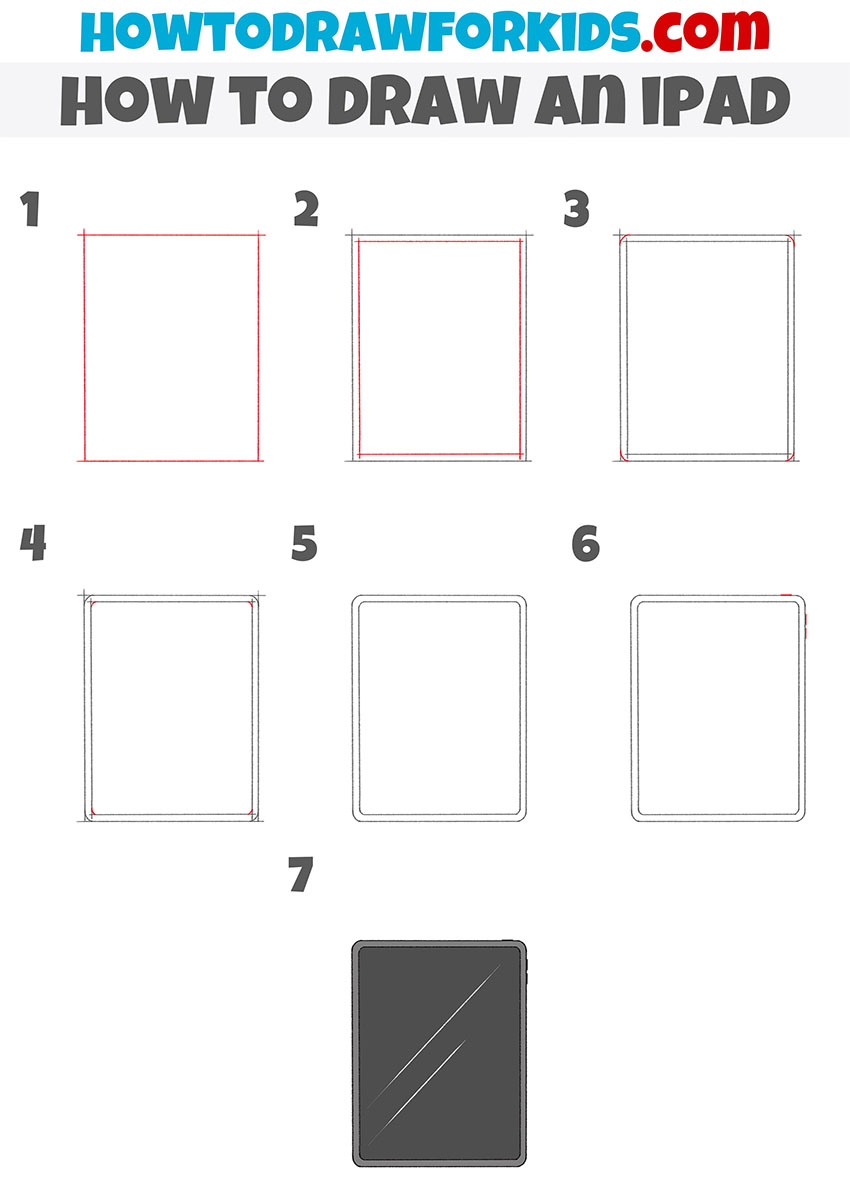 How to Draw an iPad Easy Drawing Tutorial For Kids