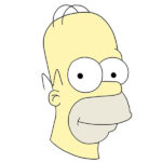 How to Draw Homer Simpson Head