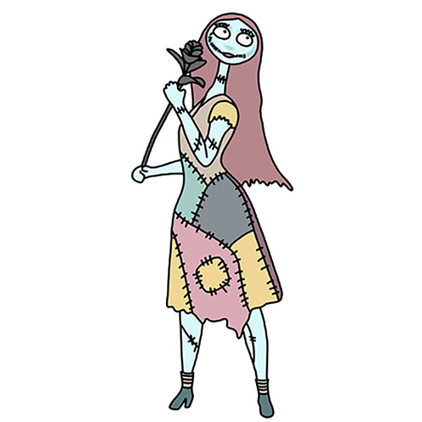 How to Draw Sally (The Nightmare Before Christmas)
