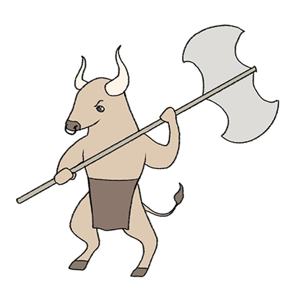 How to Draw the Minotaur Easy Drawing Tutorial For Kids