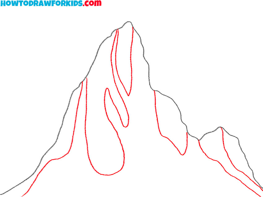 how to draw a realistic iceberg