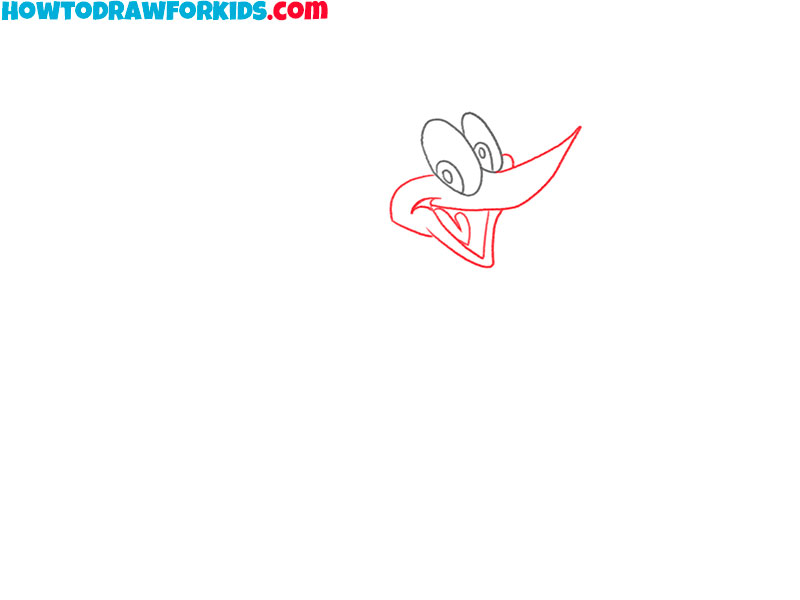 woody woodpecker drawing