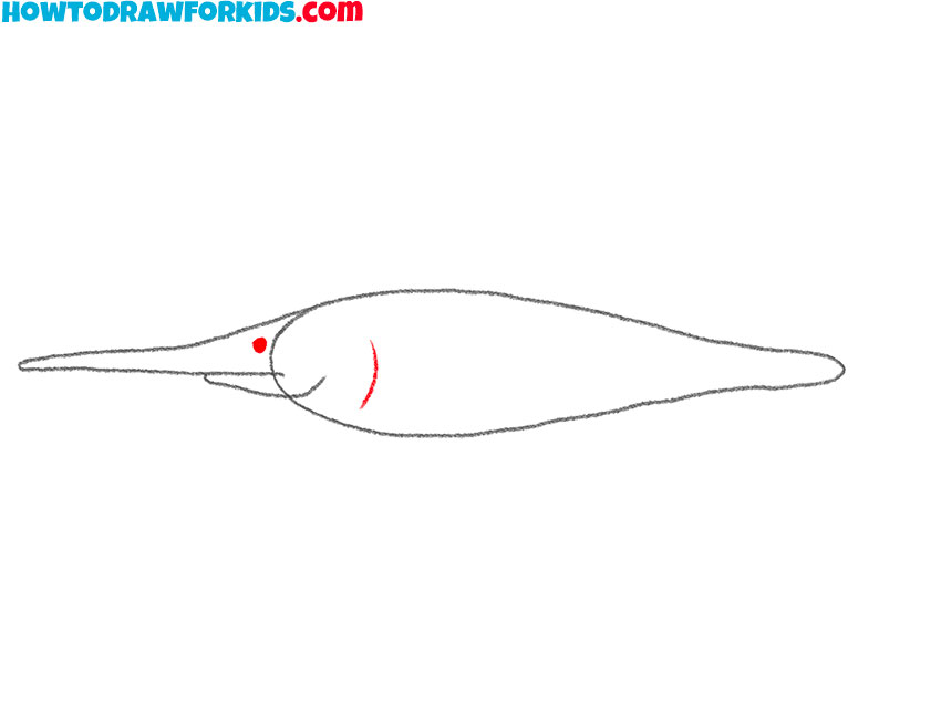 how to draw a realistic swordfish