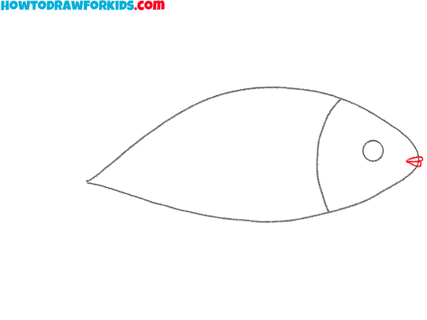 how to draw a very small fish