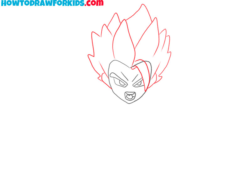 how to draw gogeta simple
