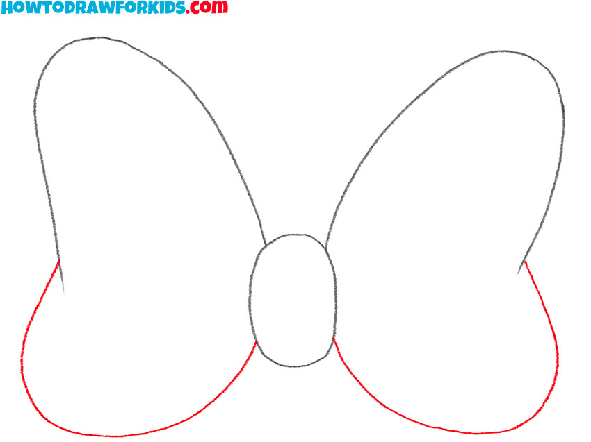 minnie mouse bow drawing tutorial