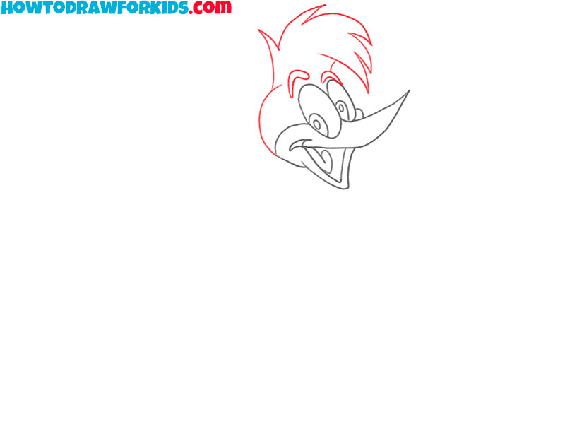 woody woodpecker drawing for kids