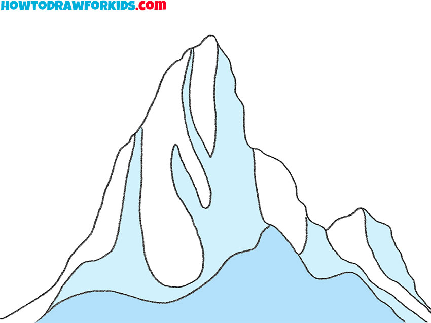 How to Draw an Iceberg Easy Drawing Tutorial For Kids