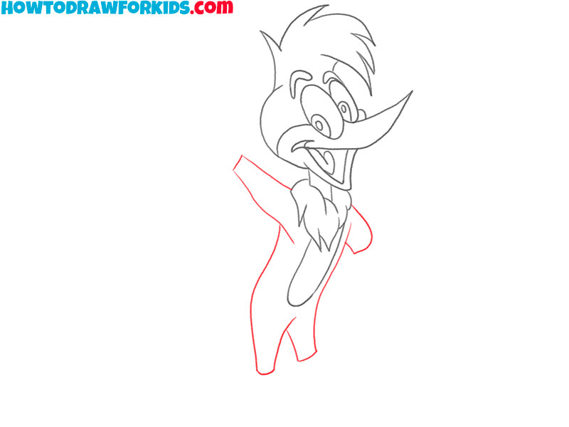 cartoon woody woodpecker drawing