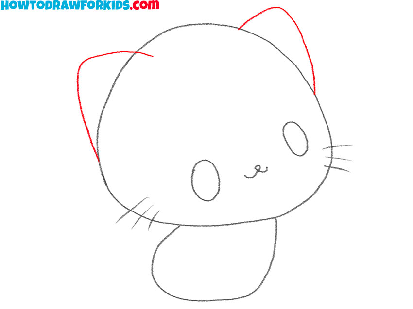 easy kitten drawing lesson