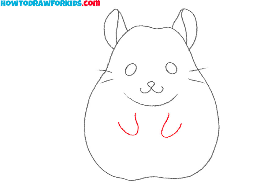 how to draw a small chinchilla