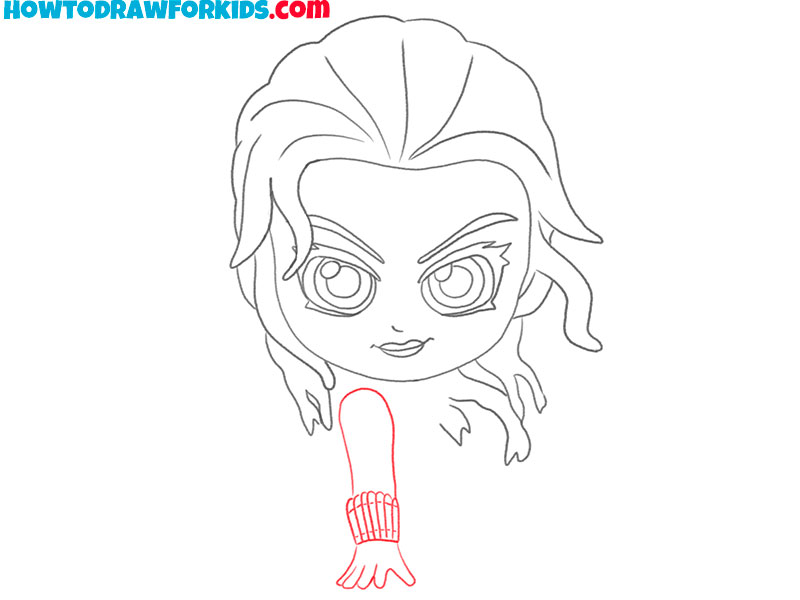 how to draw black widow from avengers