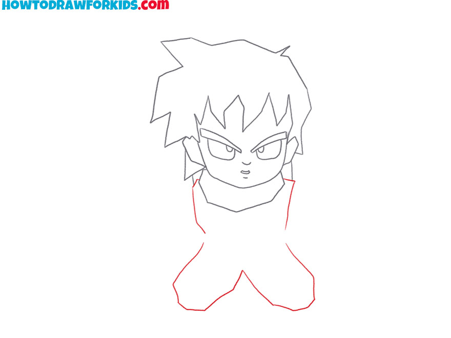how to draw gohan for beginners